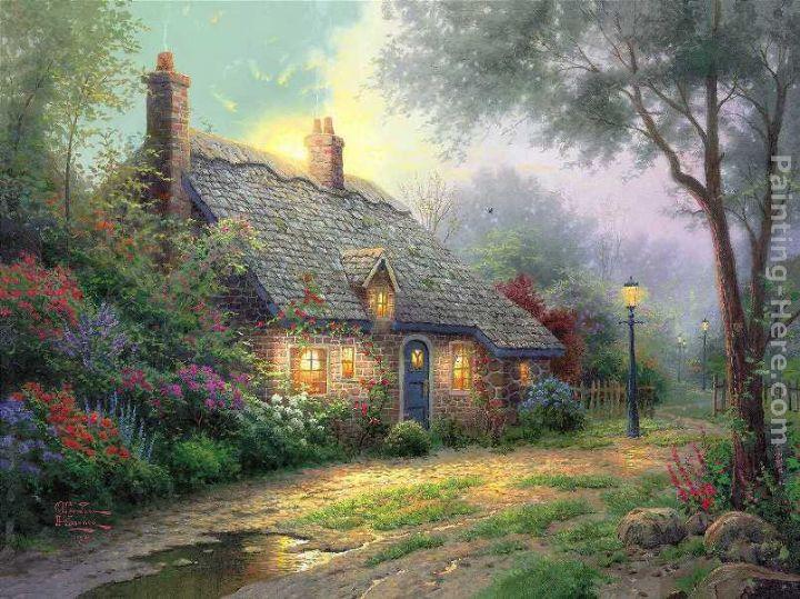 Thomas Kinkade Moonlight Cottage